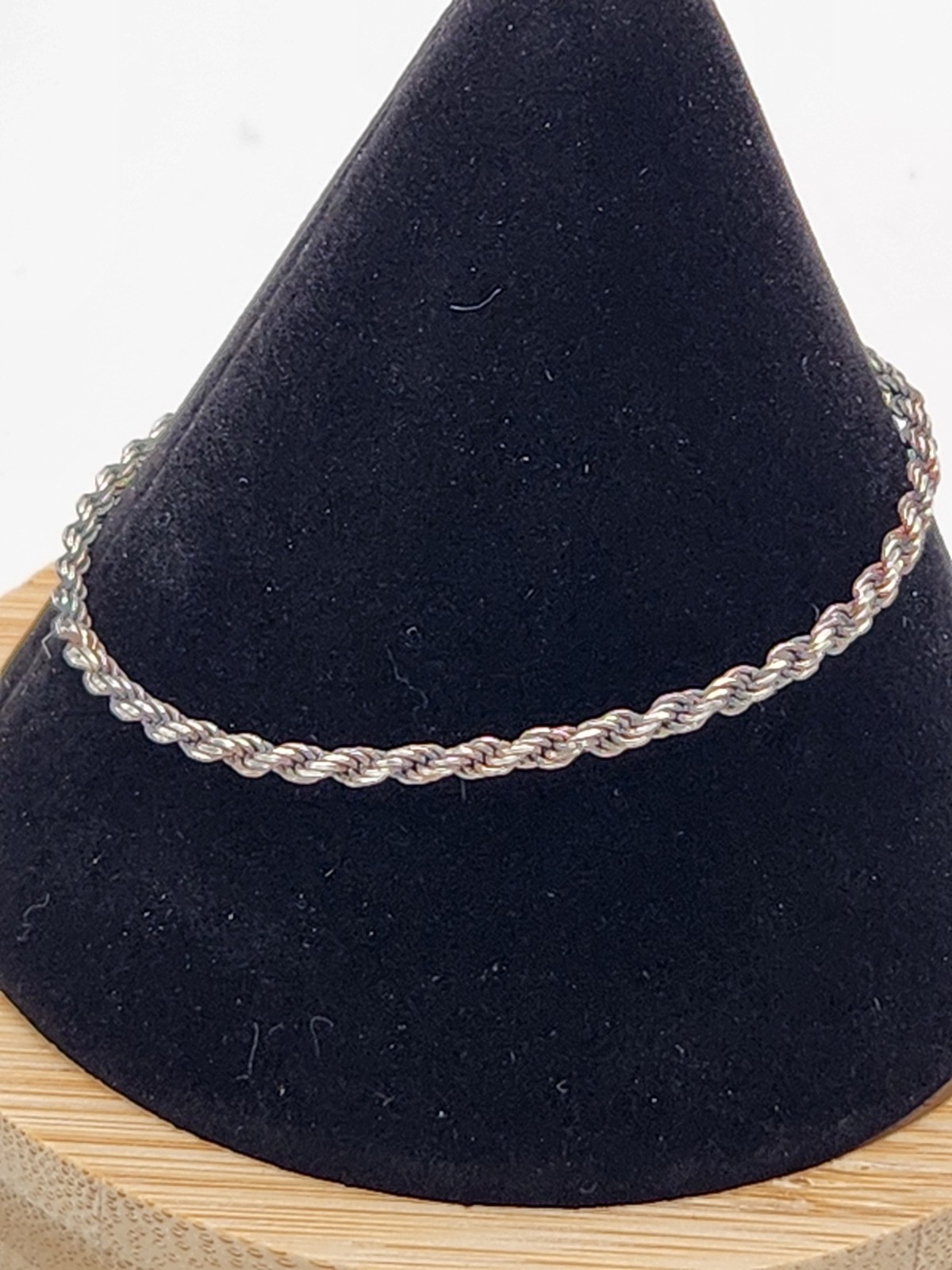 Vintage MILOR ITALY 925 Signed Sterling Silver ROPE Chain BRACELET 7.25” Length