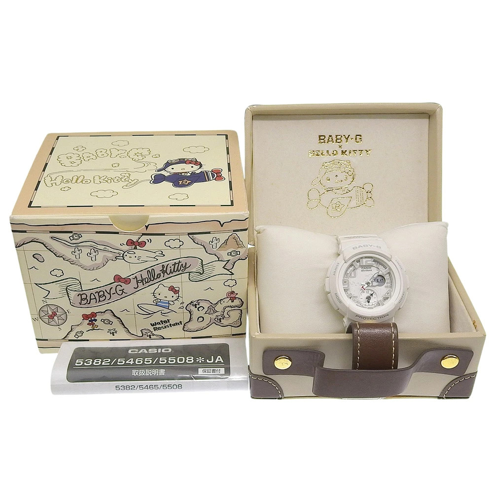 CASIO BABY G HELLO KITTY Watch Hello Kitty BGA 190KT Stainless Steel Resin White