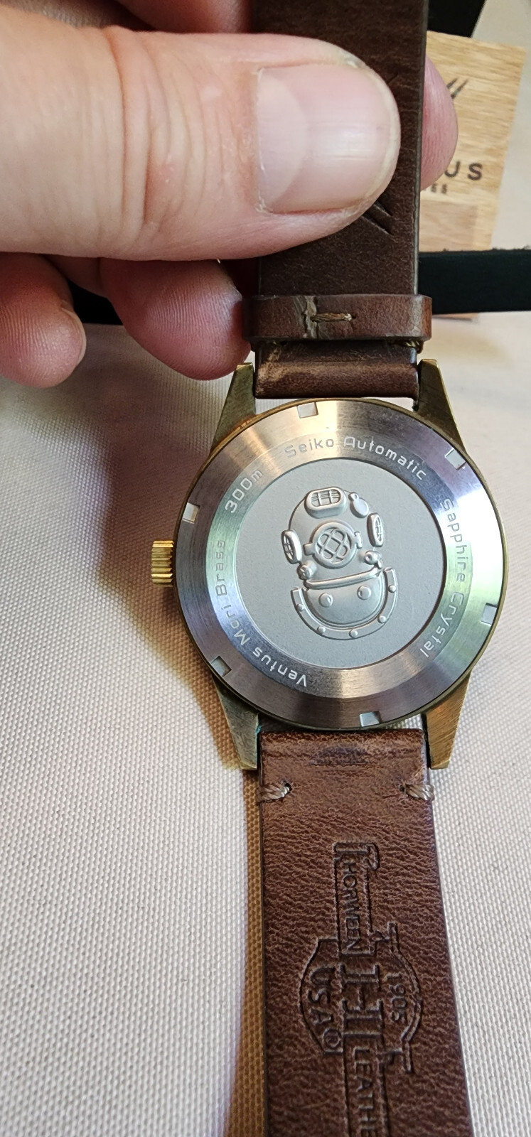 VENTUS Mori M4, Brass, automatic, Blue dial,rare and OOP,full package (Zelos)