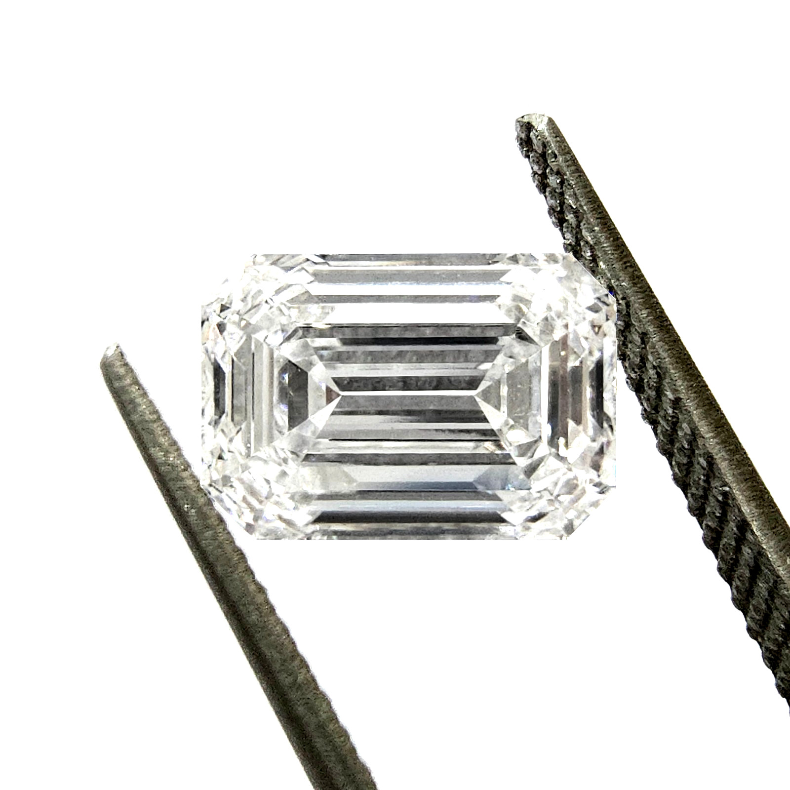 2.01 Ct E Flawless Emerald Cut Natural Diamond GIA Loose Treated FL
