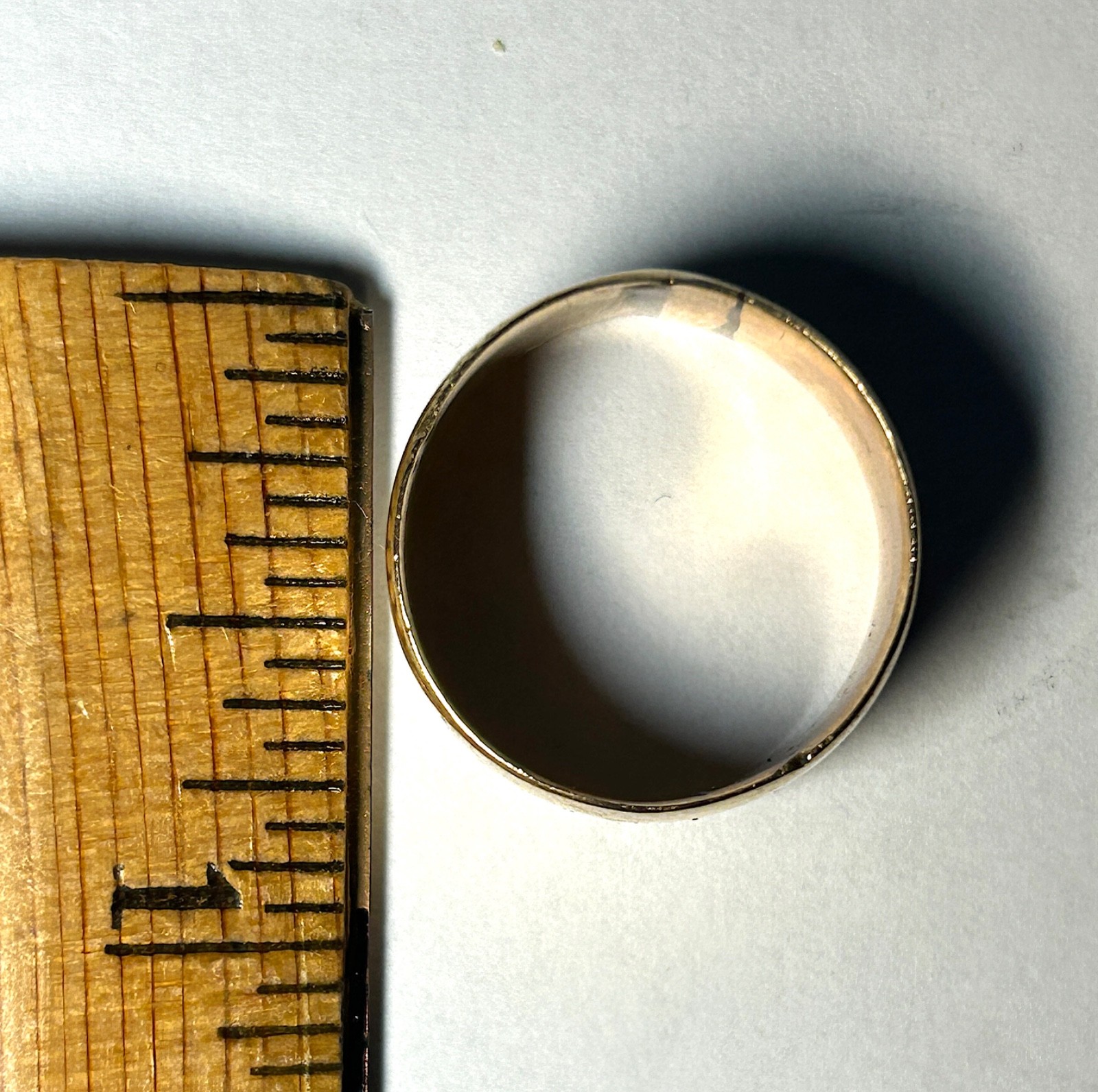 Vintage Men’s 10k Solid Gold Cigar Band Ring Size 8.5 6.7 Grams