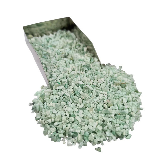 Green Mica Crushed Gemstone 1-3mm for Mosaic Resin Projects