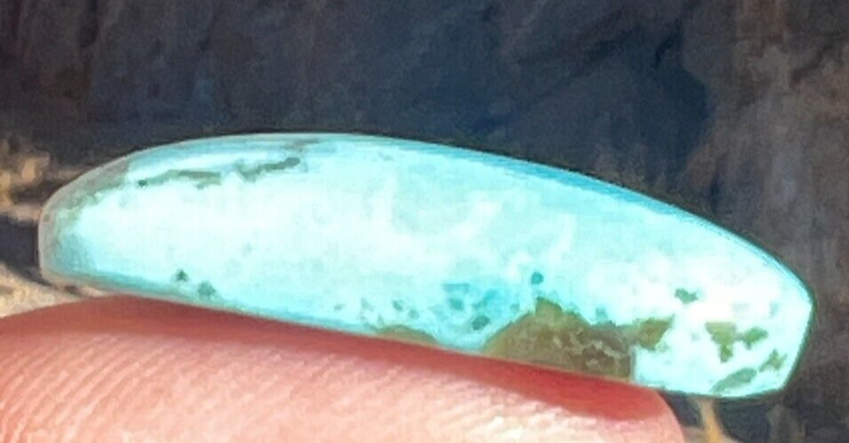25cts Authentic Blue KINGMAN TURQUOISE Handmade Cab