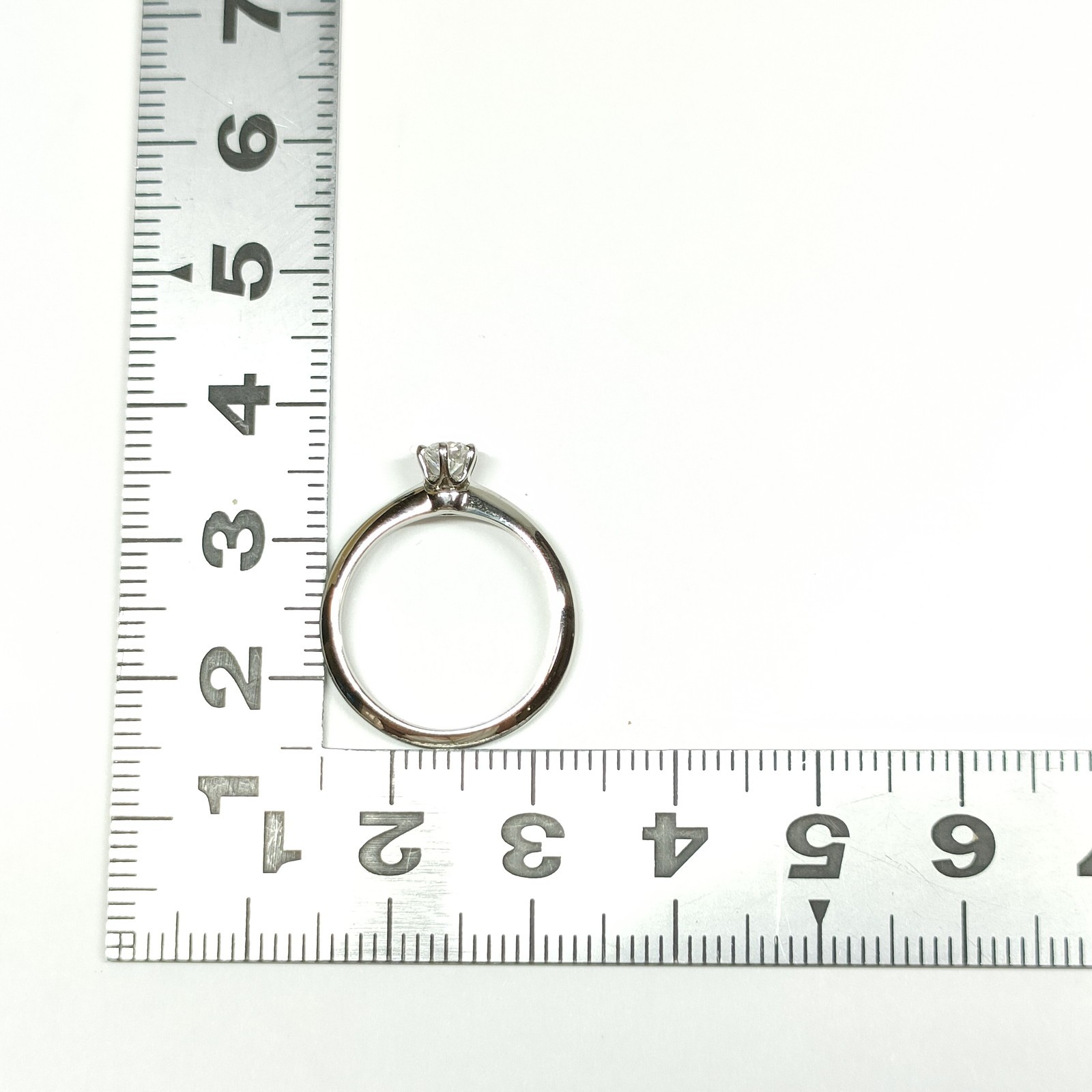 Tiffany and Co. Ring Solitaire Natural Diamond 0.23ct Platinum 2333464