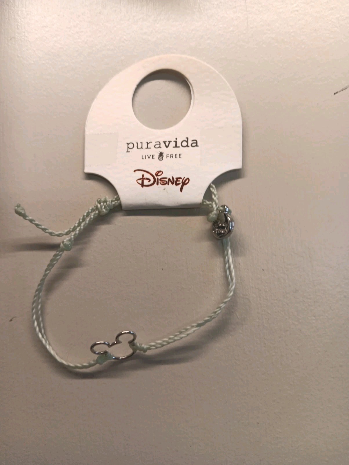 Pura Vida Disney Mickey Mouse Charm Bracelet in Winterfresh Green
