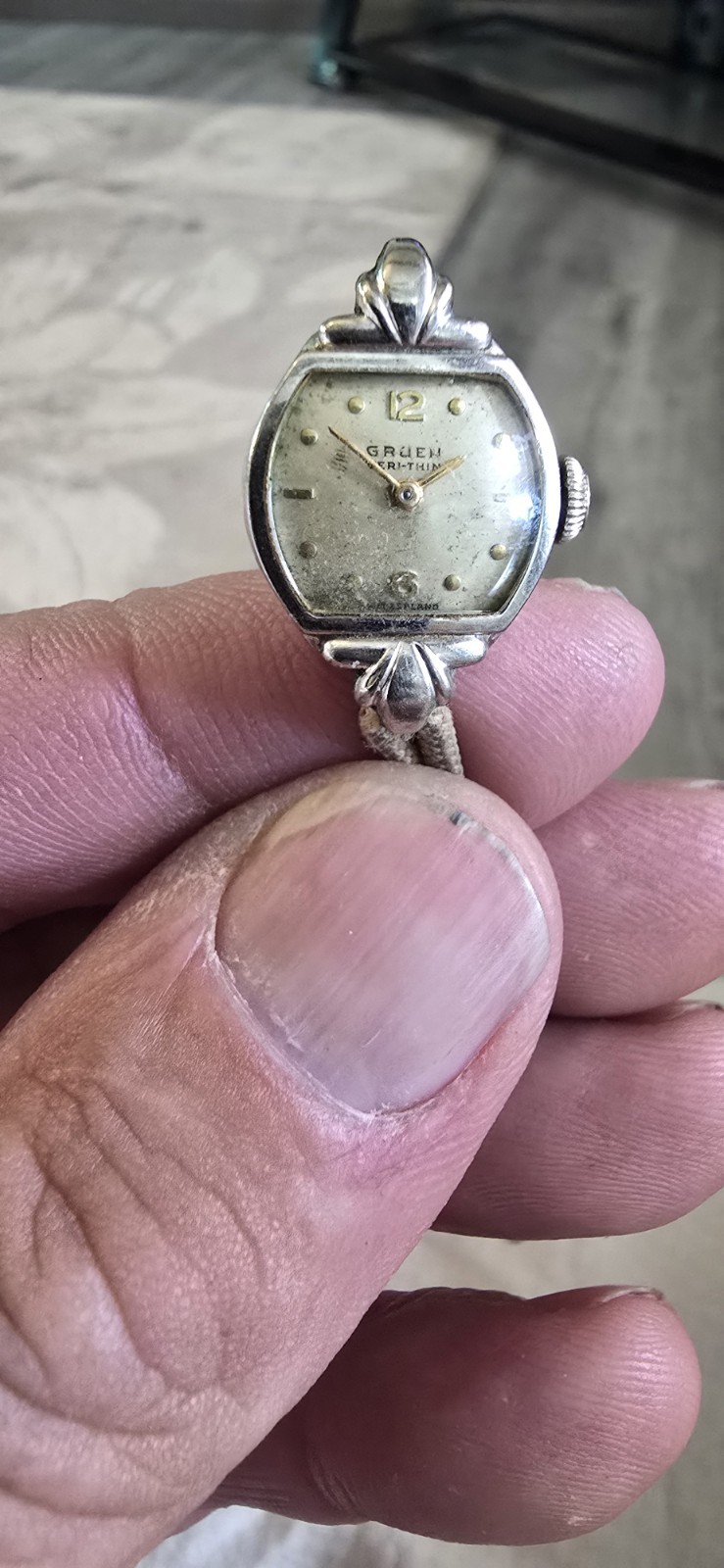 Gruen Veri Thin Ladies Vintage Watch 17J 10K Gold Filled (Runs)