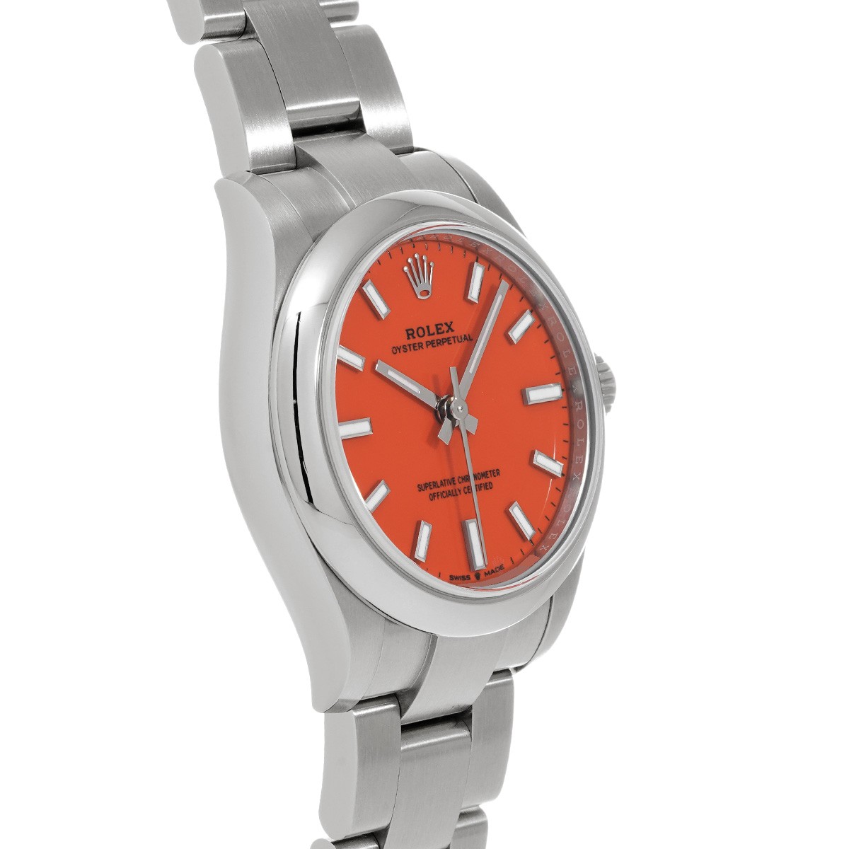 ROLEX Oyster Perpetual 31 277200 Coral red WATCH 731027