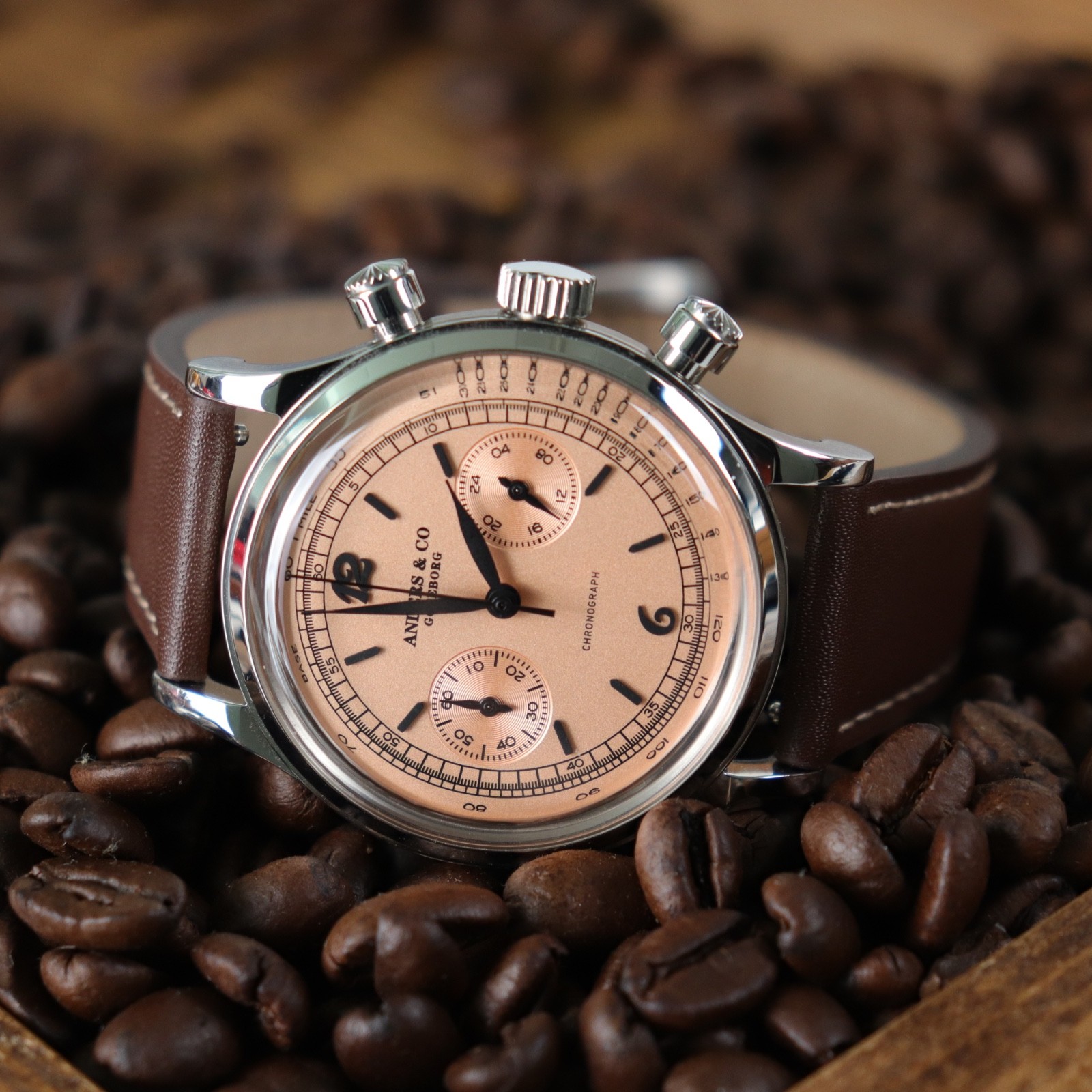 Anders & Co AC1 Chronograph ‘Rose’ Dial | Quartz