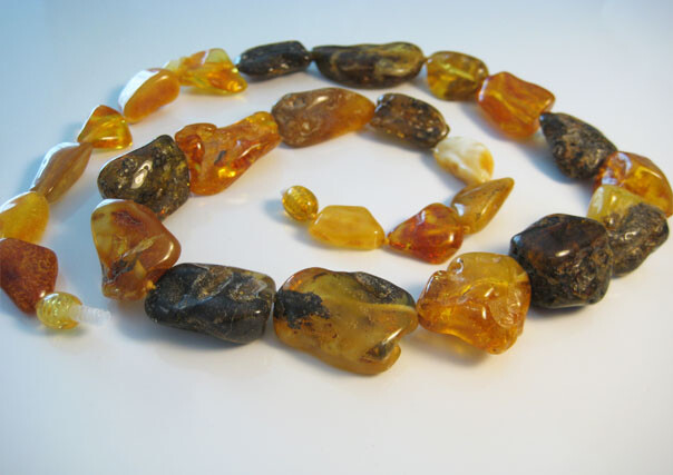 Genuine Massive Amber Baltic Amber Necklace 35-40 grams !!!