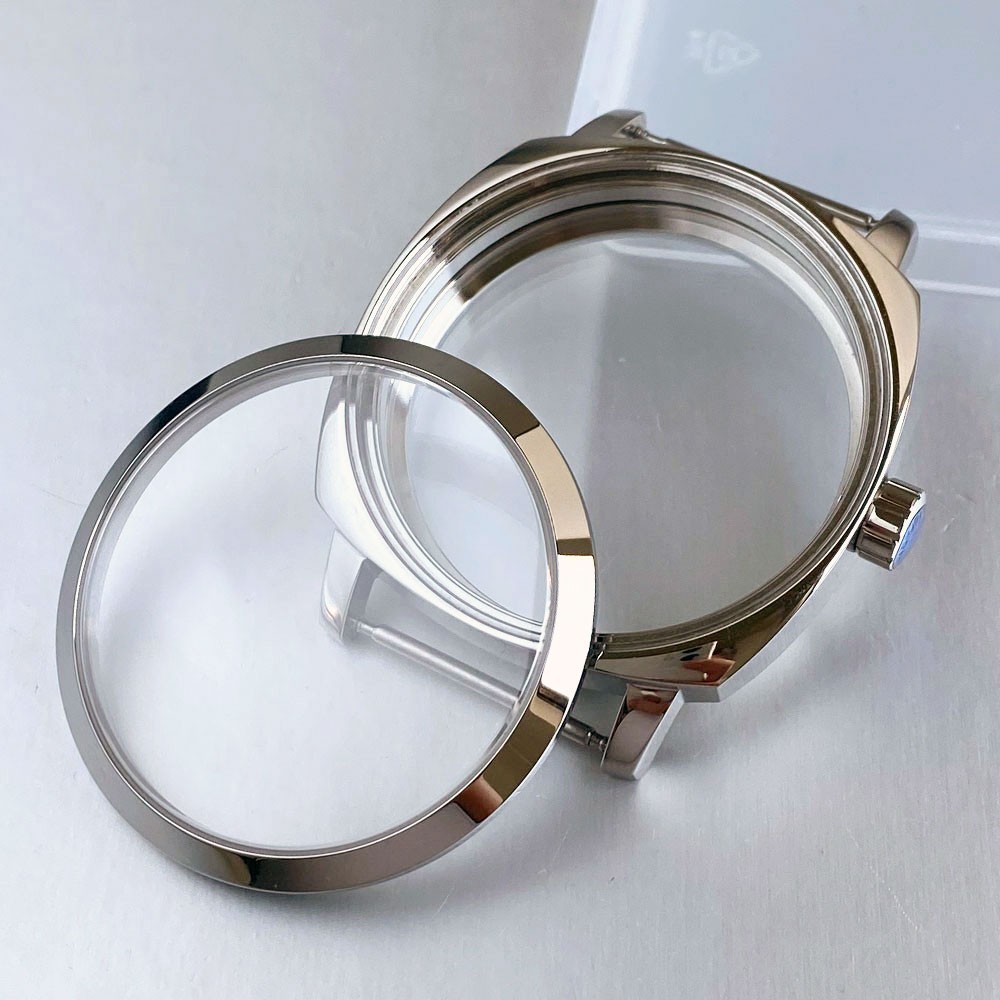Stainless Steel 42mm Sapphire Glass Watch Case For ETA6497 6498 Sea-gull ST3600