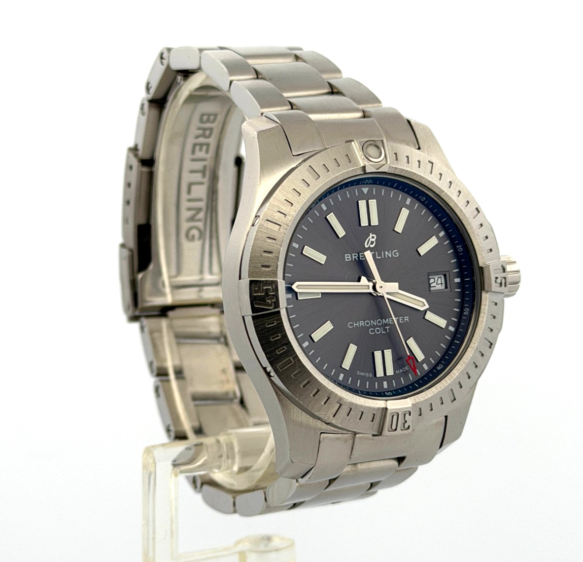 Breitling A17313 Chronometer Colt 41mm Gray Dial Automatic Stainless Steel