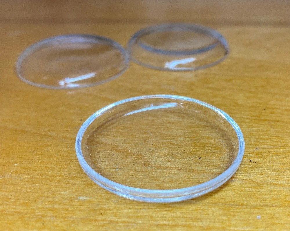 3pcs Diameter 35.2 mm USSR Watch Replacement round plastic glass for Vostok