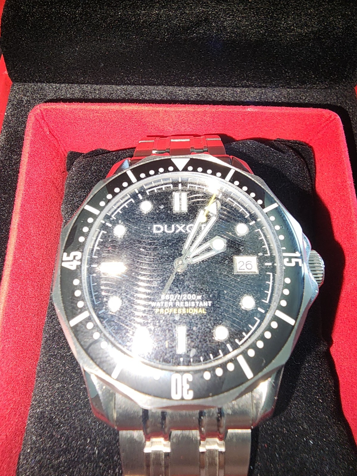 Duxa Henri Diver Automatic Watch Black