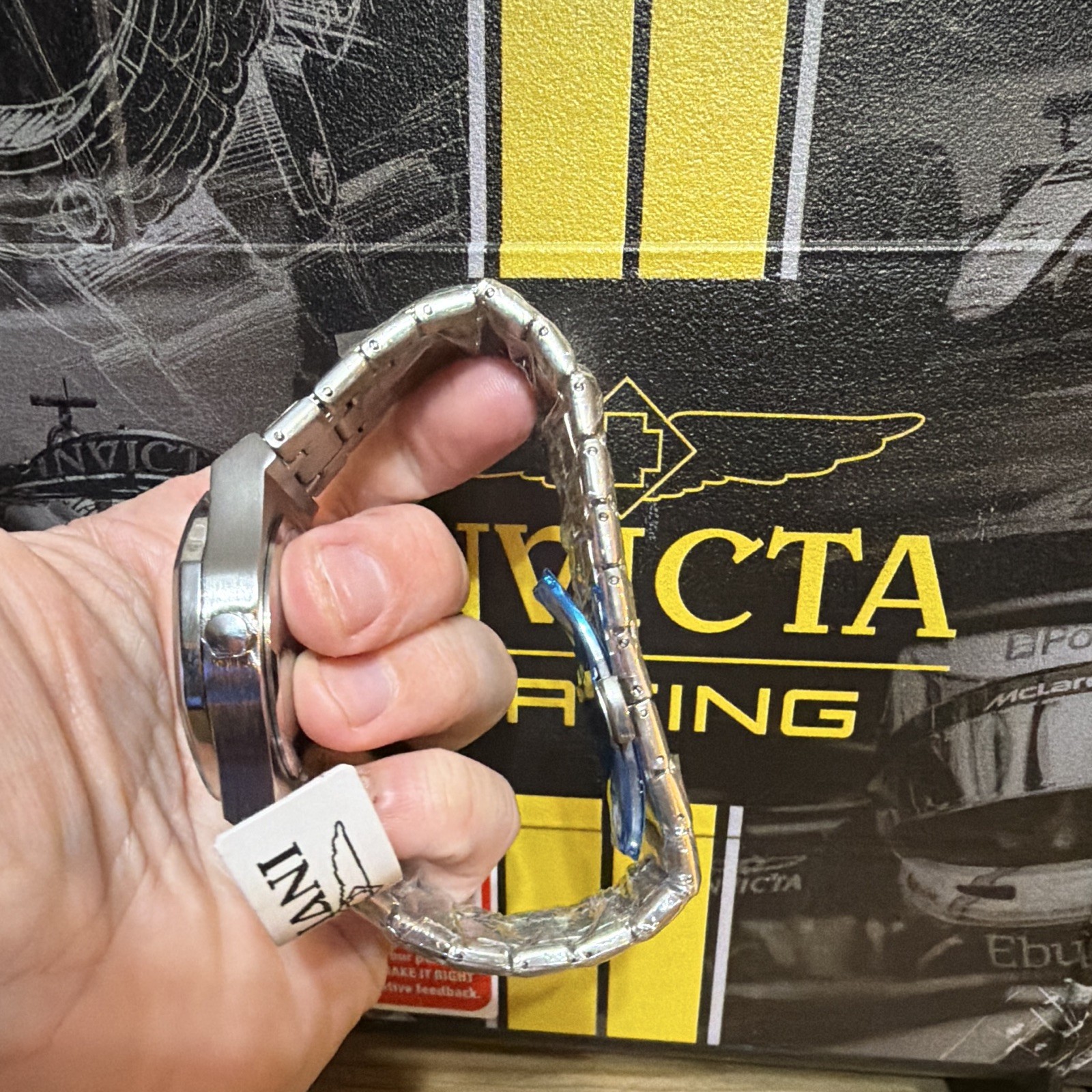 69485 Invicta Speedway Rim Automatic Watch . 42mm Stainless Steel Bracelet