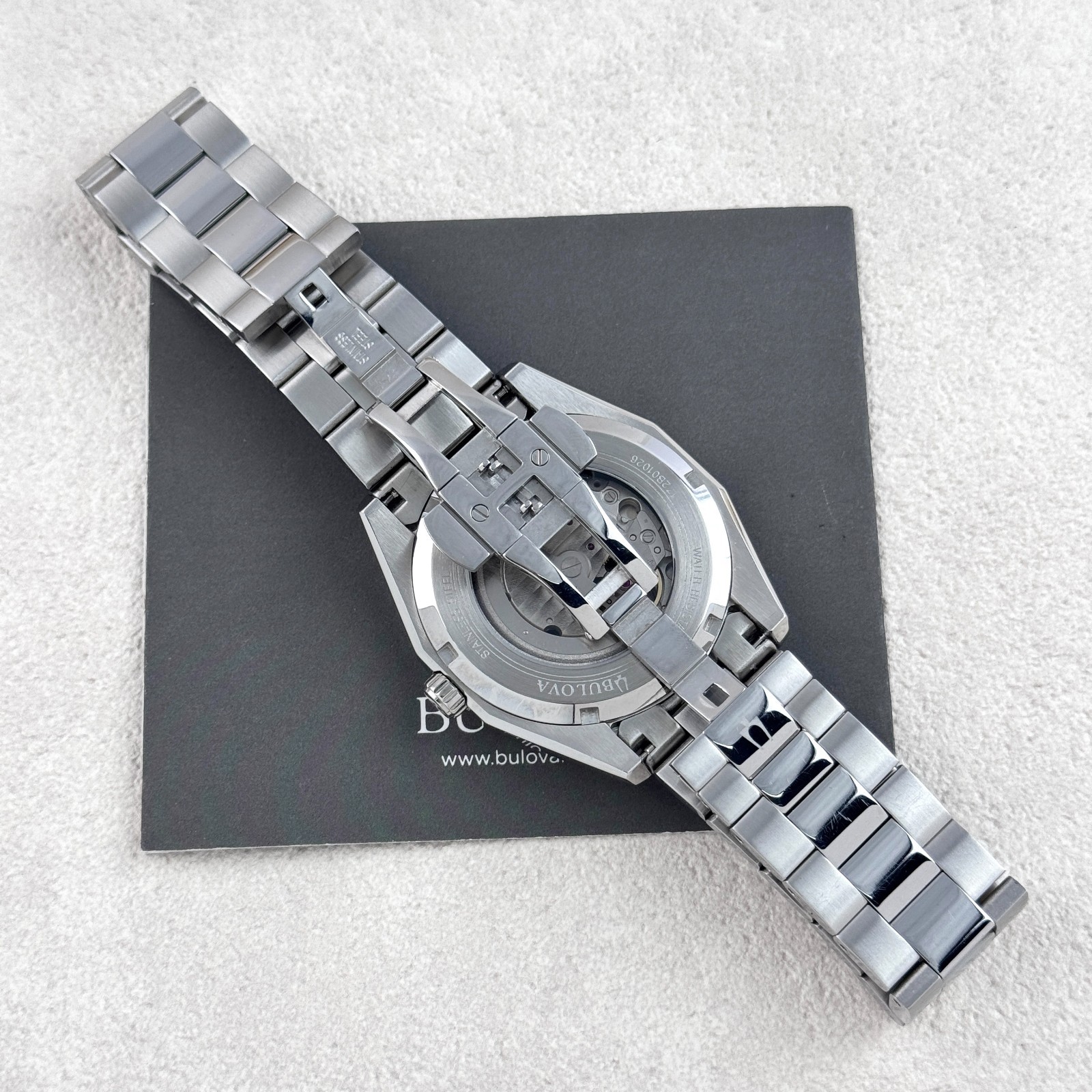 Bulova Surveyor Automatic Silver Dial Stainless Steel Men’s Watch 96A274