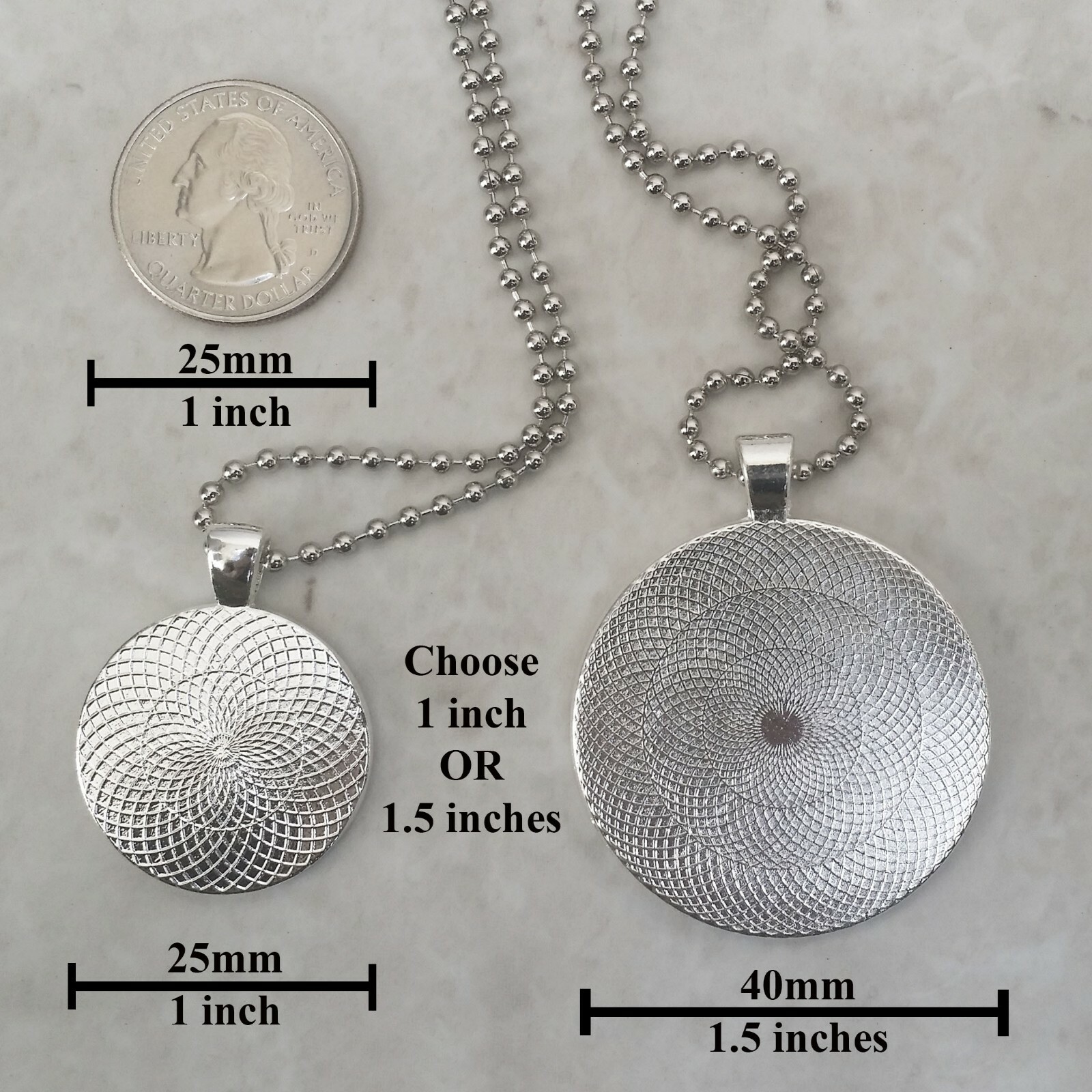 High Blood Pressure Medical Alert Pendant Necklace