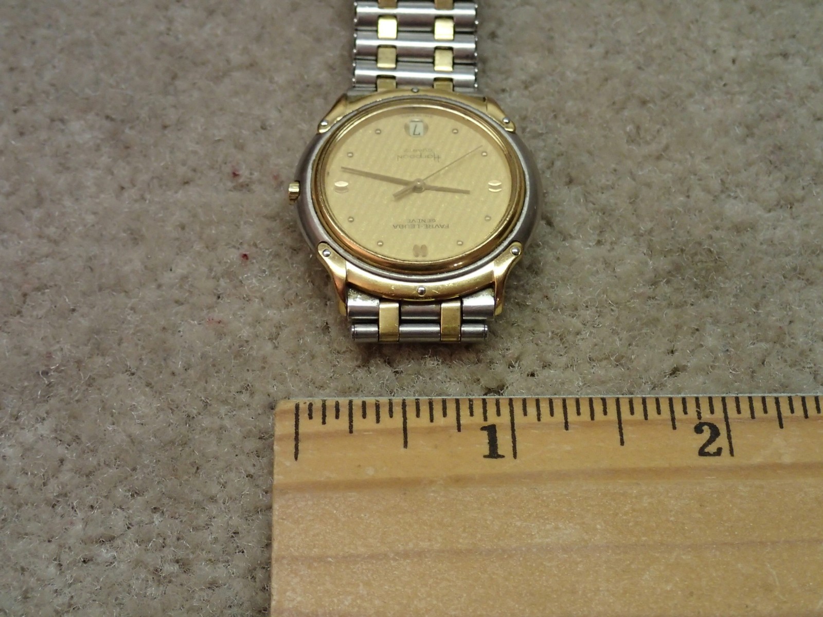 Favre Leuba Vintage Harpoon Quartz Watch Swiss Estate Item Not Working Project