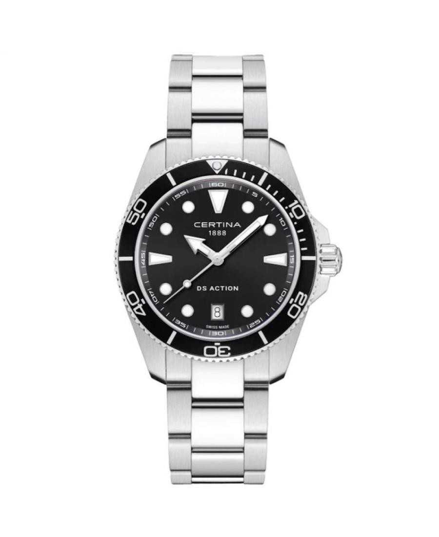 CERTINA Men Analog Quartz Casual Watch Classic Dress Black Dial Waterproof Round