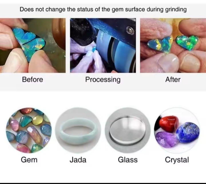 Diamond Lapidary Wheel 6 & 8 Inch Grit 60 to 14000 Opal Premium Cabbing Replacem