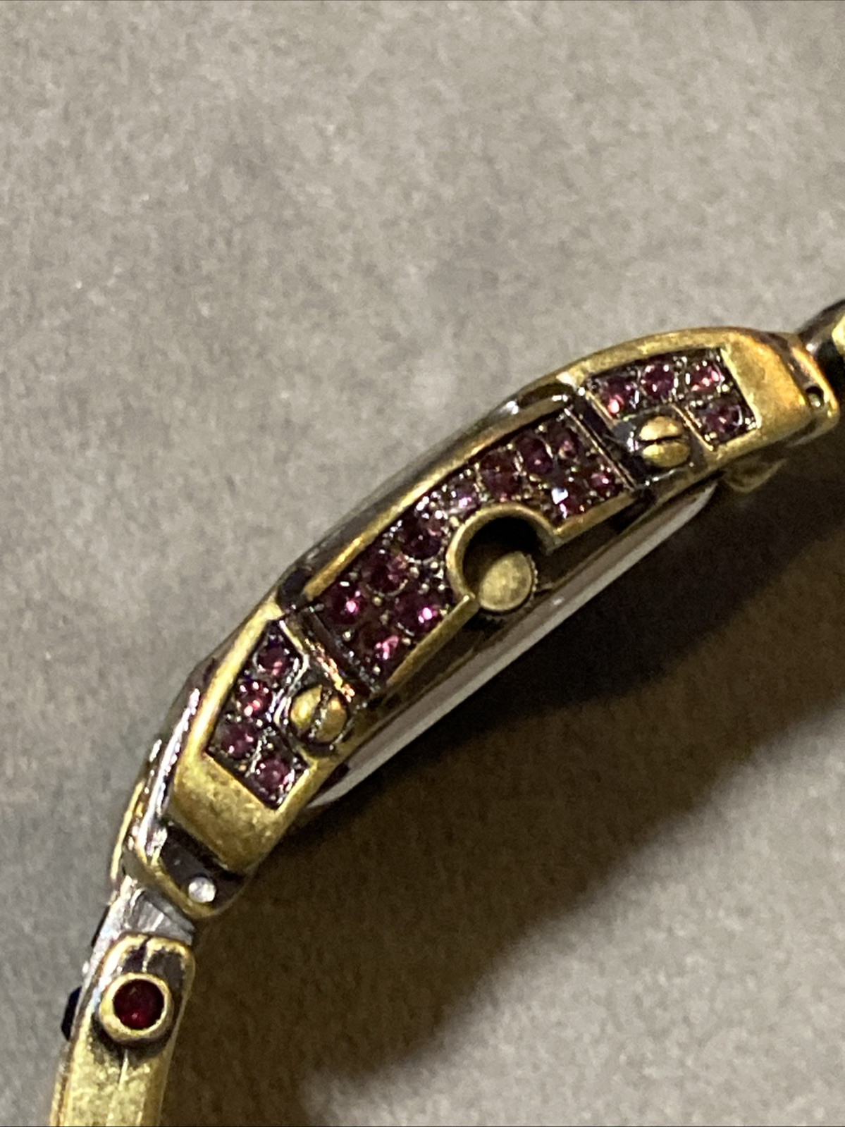 Heidi Daus Women’s Bracelet Watch Rectangle Art Deco Swarovski Crystals NEW