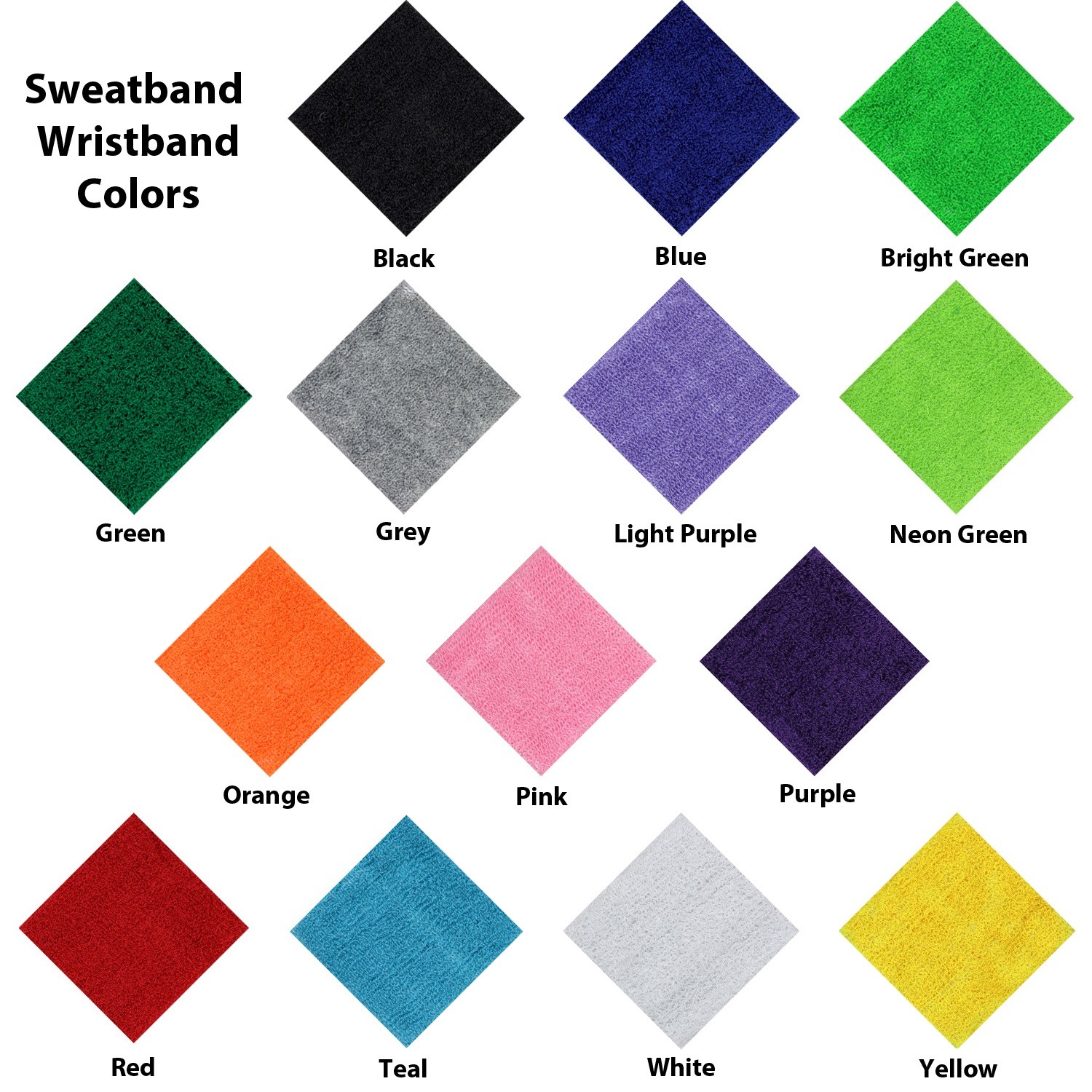 WRIST SWEATBAND Terry Cloth Wristbands Workout Exercise BAND Basketball LOTS