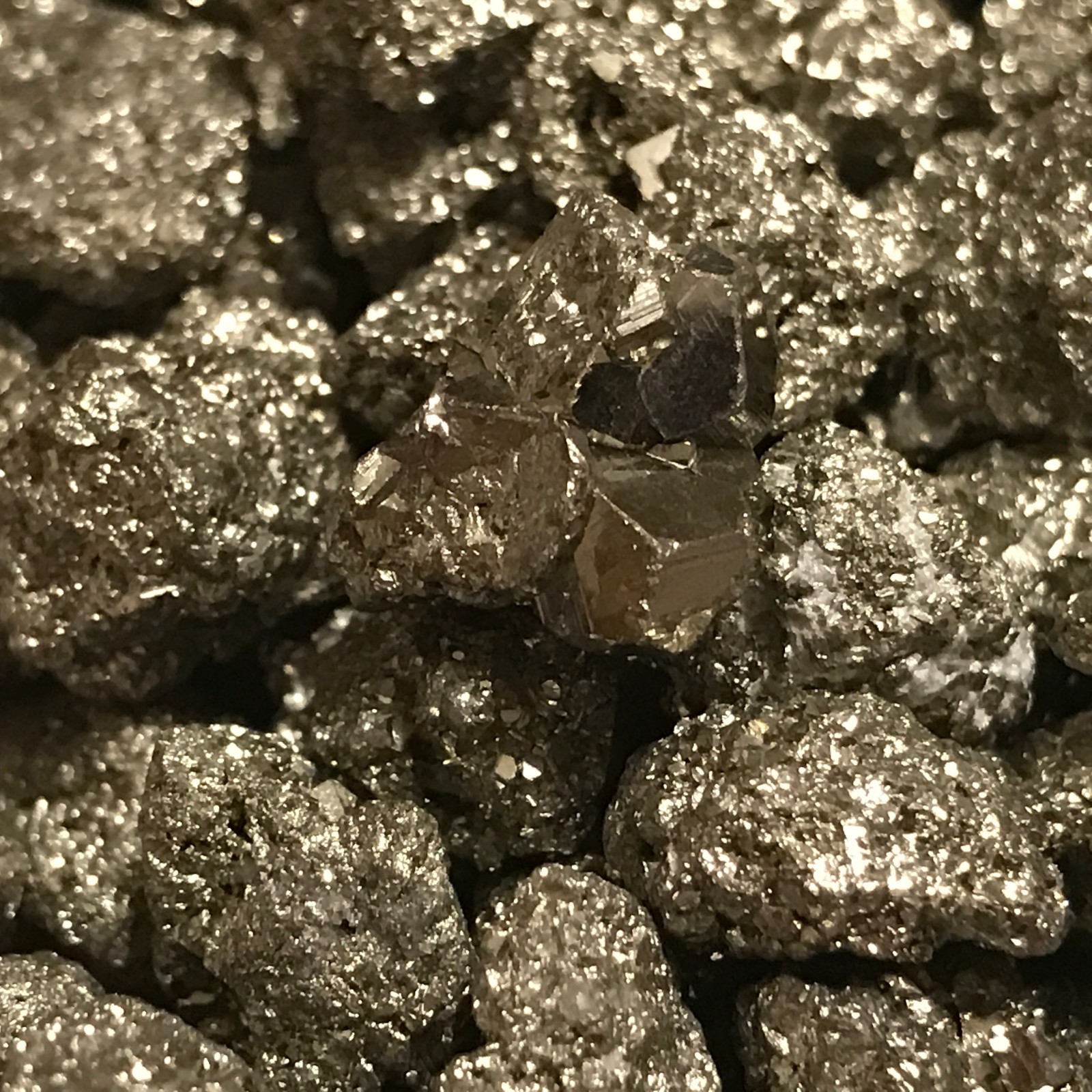 (1/2) POUND NATURAL SMALL PYRITE CRYSTAL CLUSTERS ~ 75 PIECES