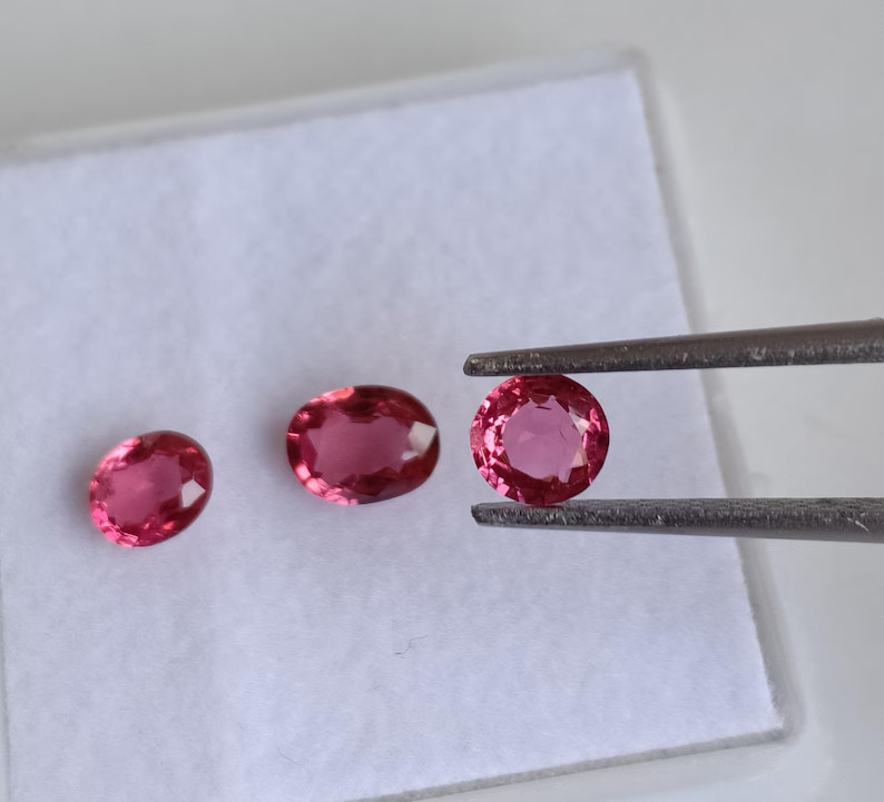 Baby Pink Spinel 1.10 Carat 3 Pieces Of All Shape Spinel loose For Jewelry
