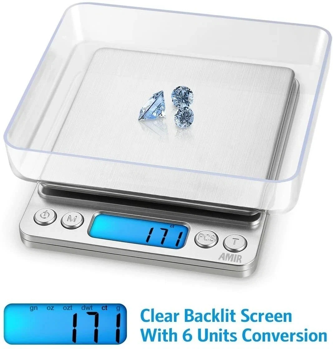 Digital Kitchen Scale Food Cook Diet Weight Jewelry Gold Grain Gram 2000g x 0.1g