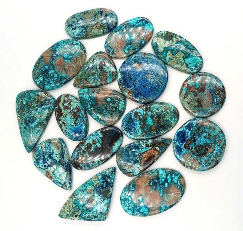 Natural Shattuckite Cabochon Gemstone For Making Jewelry Wholesale Lot 71555