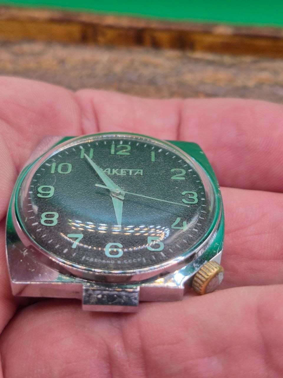 Vintage Soviet mechanical wristwatch RAKETA 2609 HА.
