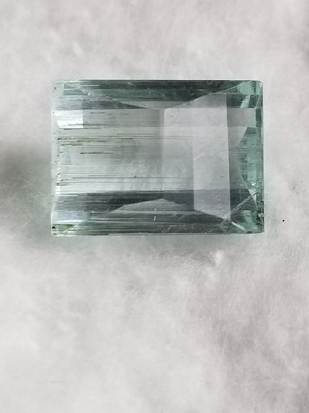 Natural Aquamarine 14.10 Ct Fancy Emerald Cut Unheated loose Gemstone