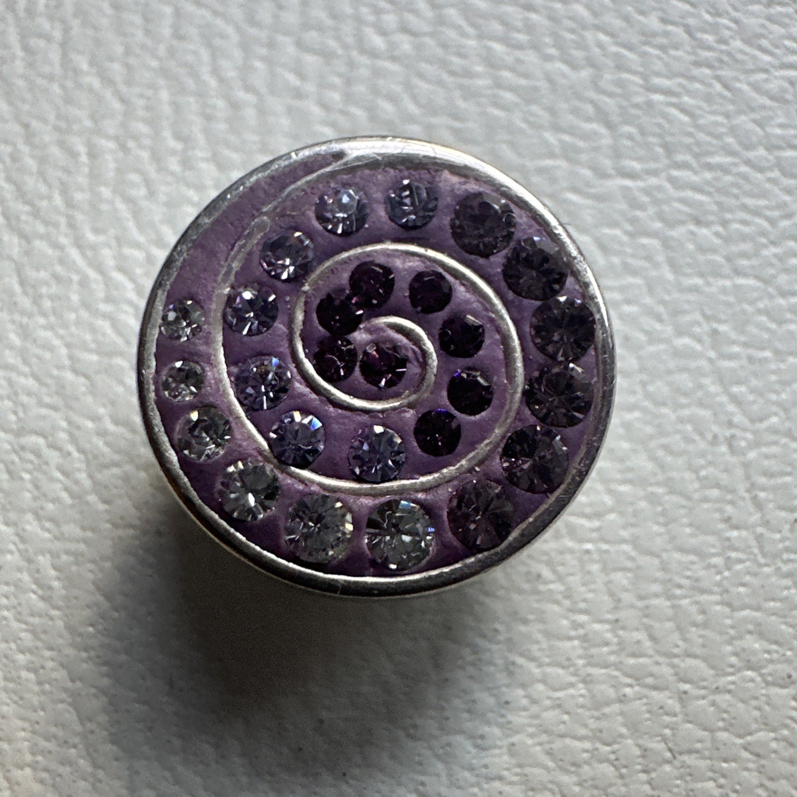 Authentic Kameleon Jewel Pop .925 Sterling Silver Purple Spiral KJP318 Pop
