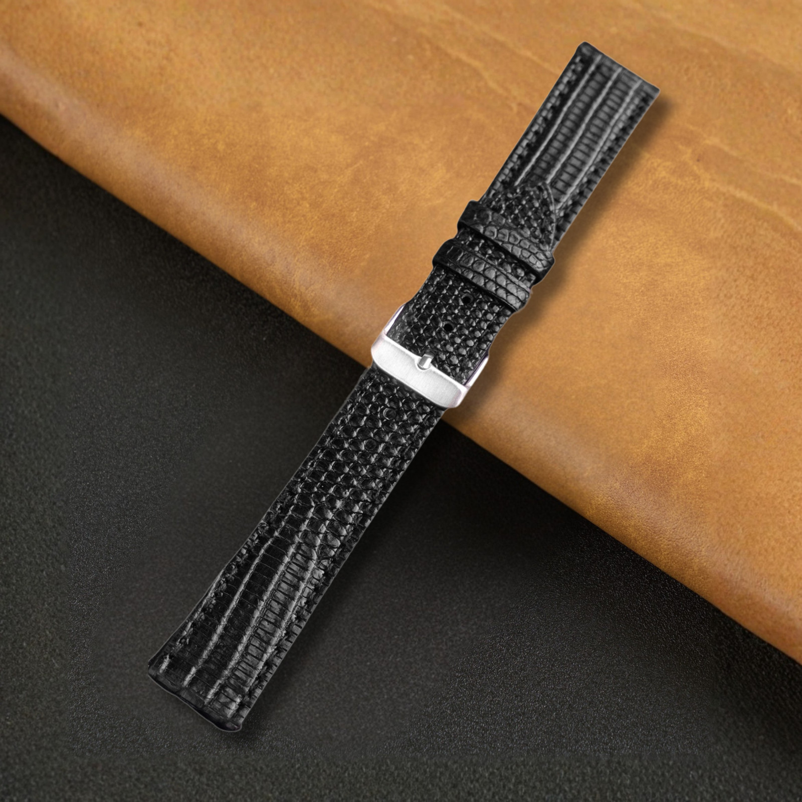 Real Lizard Leather Watch Strap Men Genuine Lizard Watch Band Classic Handmade