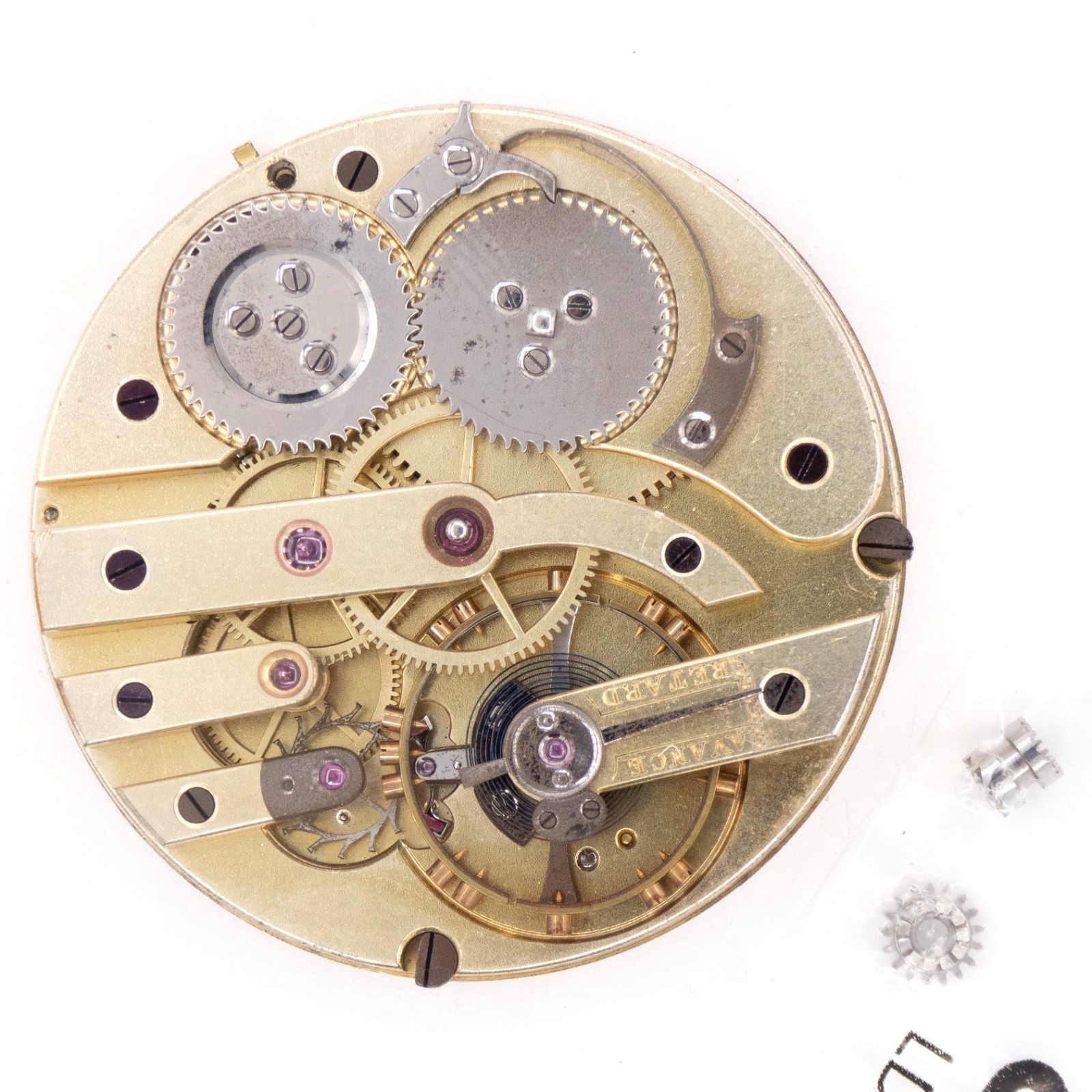 Partial High Grade Swiss 43.2 x 10.2 mm Antique Pocket Watch Movement