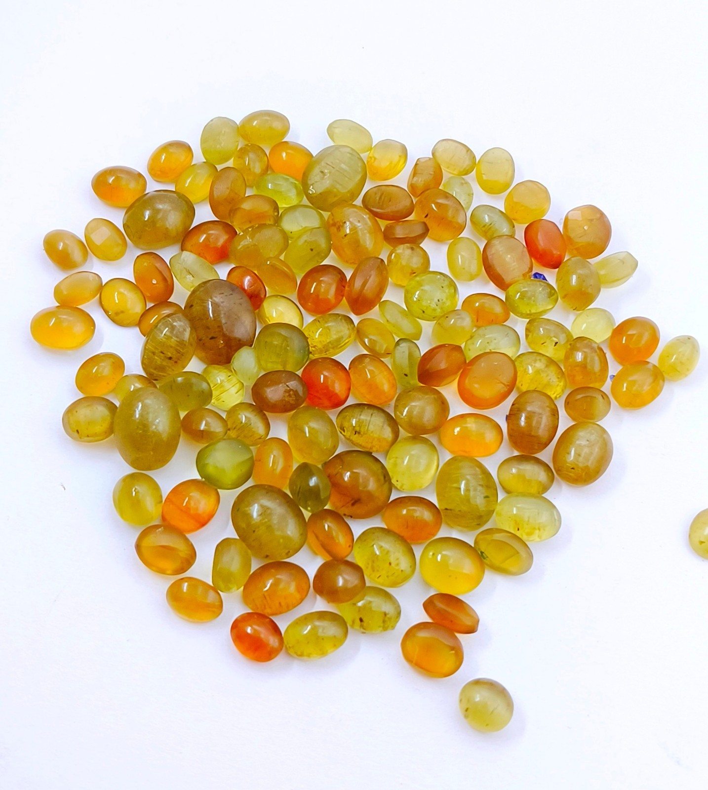 Natural Chrysoberyl Cat’s Eye 5-10 MM Oval Cabochon Loose Gemstone Lot