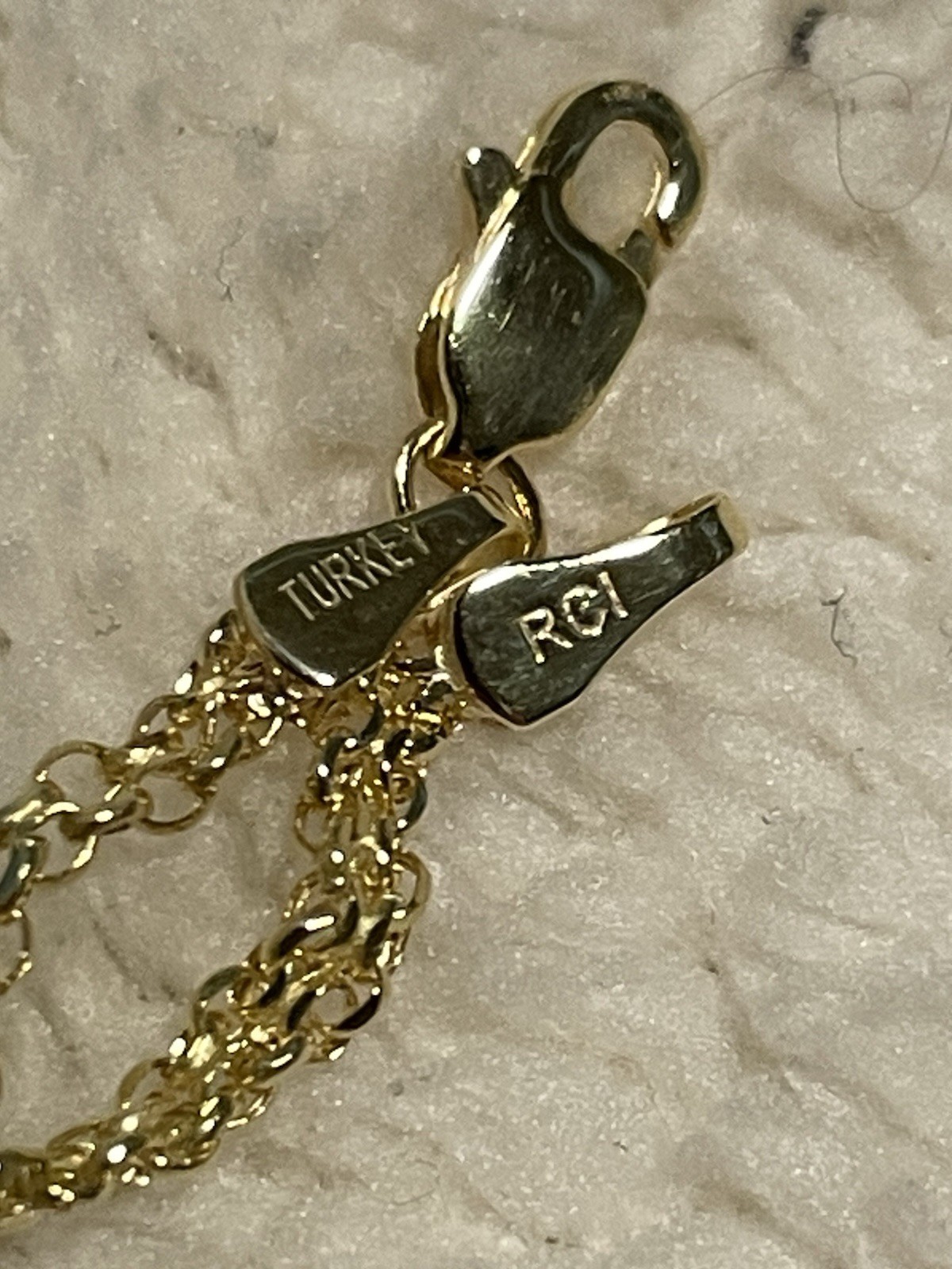 Womens Gold 14k Yellow Gold Bismark Link 2.4mm Necklace 16 Inches new with box
