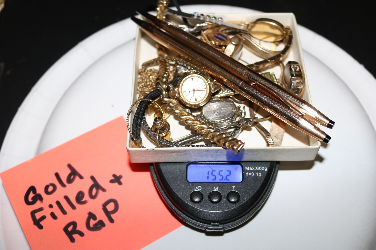 Gold Filled Layered RGP Toned Plate 1/20 10K 12K 14GF 491 Grams (See details)