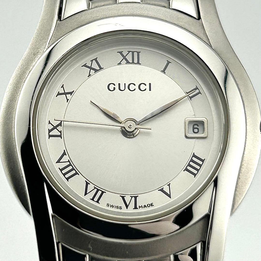 GUCCI 5500L Women’s Quartz Watch Silver Dial 27mm Stainless Steel