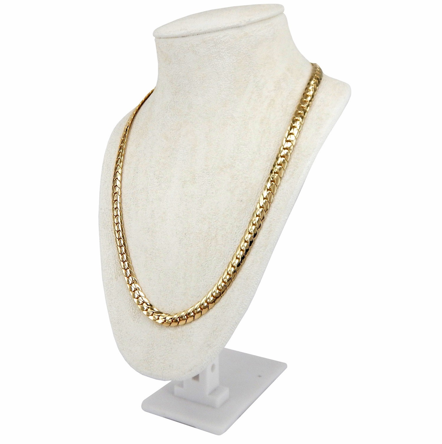 Men’s Miami Cuban link Chain 8mm Wide 20″ 24″ 30″ inch 14k Gold Plated