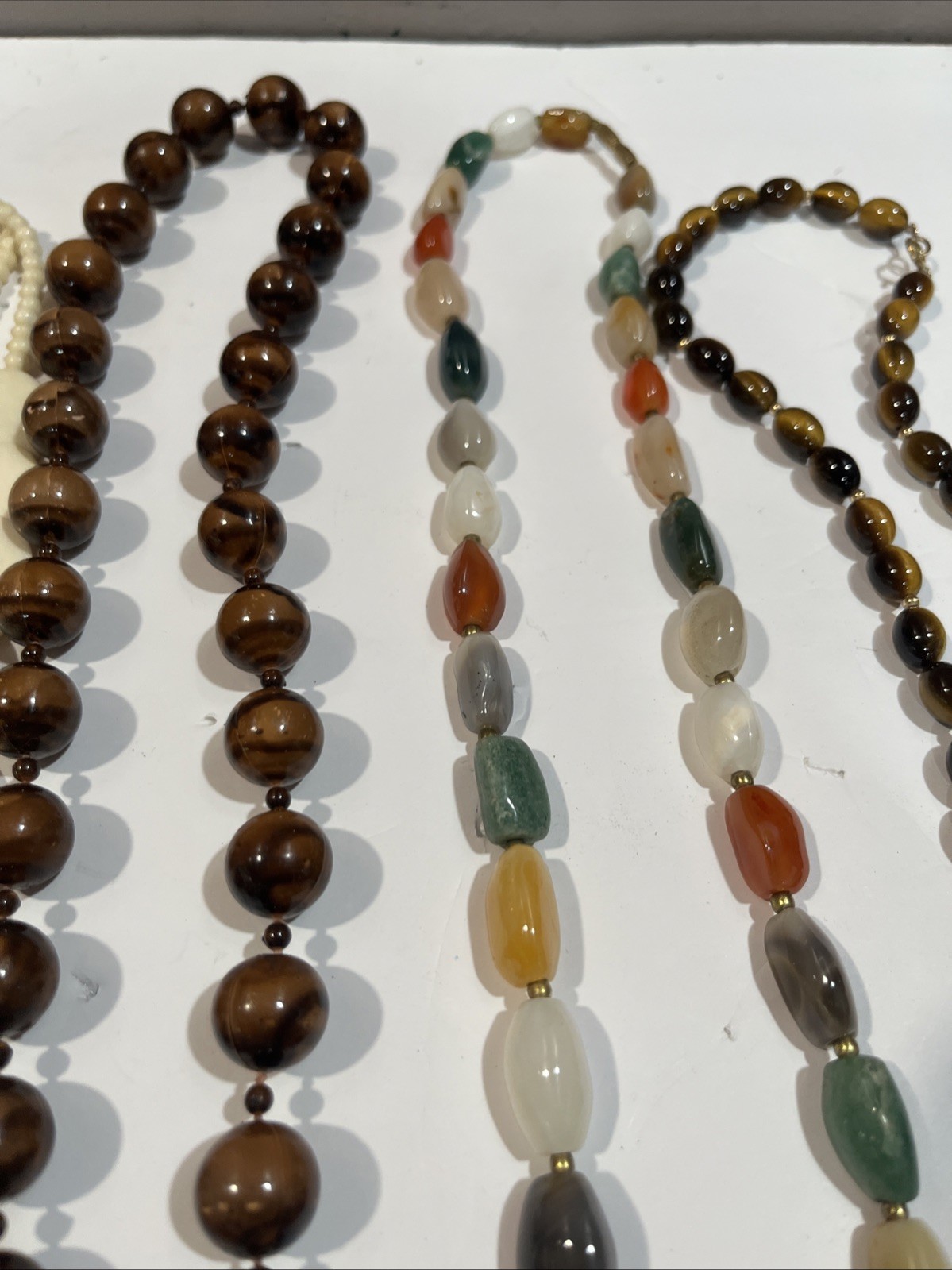 Beads And Stone Jewelry Mix Lot Multicolors Size Vintage & Modern