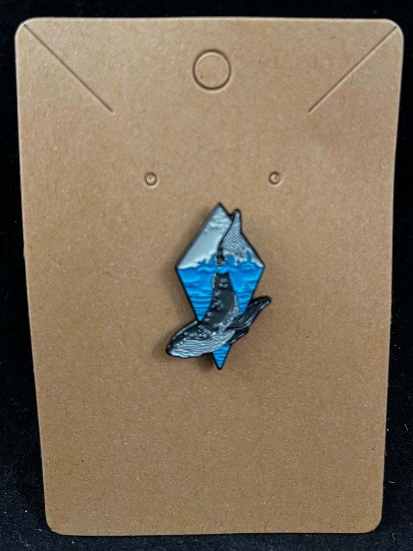 Humpback Whale – Enamel Pin – Novelty – Animals – About 1 Inch High