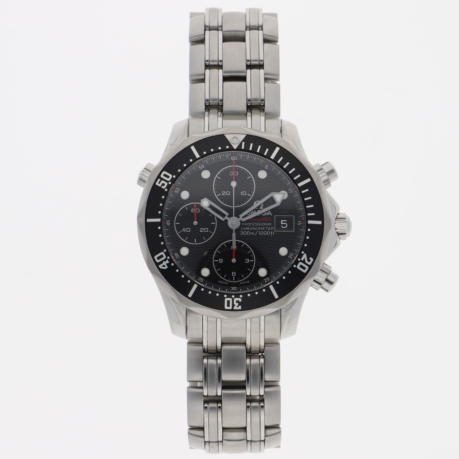 OMEGA 213.30.42.40.01.001 Seamaster Diver Chrono black Dial Automatic Stainless