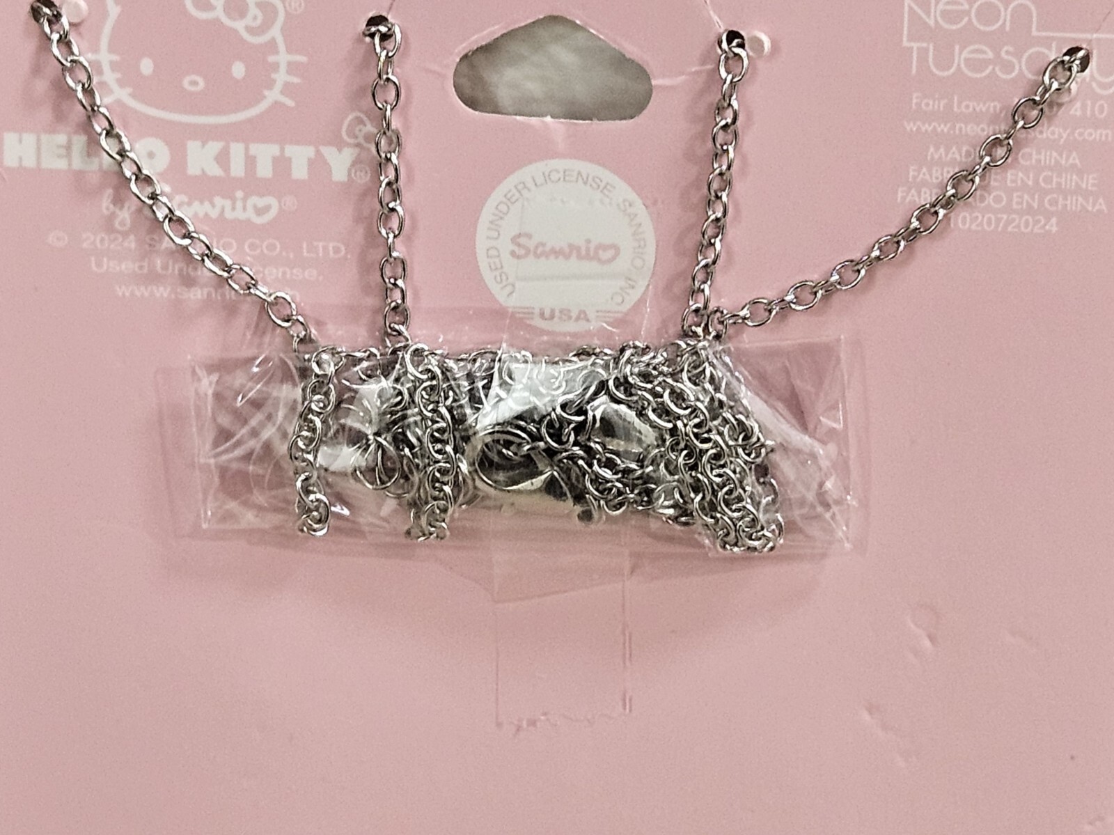 2 PC CLAIRE’S HELLO KITTY SANRIO BEST FRIENDS BF VALENTINE’S DAY NECKLACES