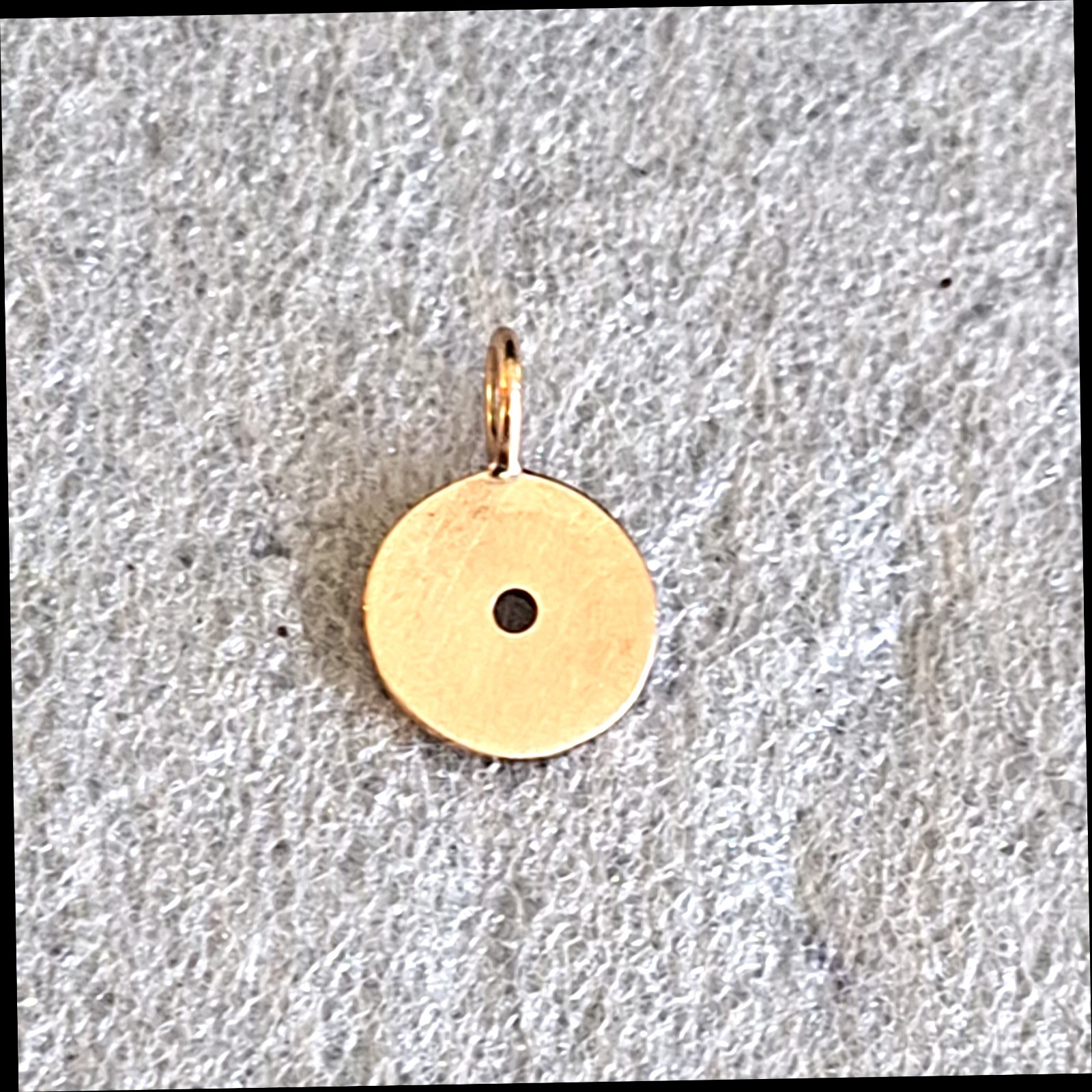 Jane Diaz Nepal Mini Disc Pendant 10K Rose Gold