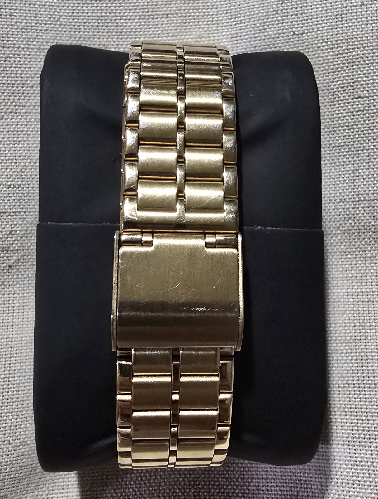 1995 Seiko Quartz Dress Watch V701-6J60 Gold Bead Bracelet, Excellent Condition!