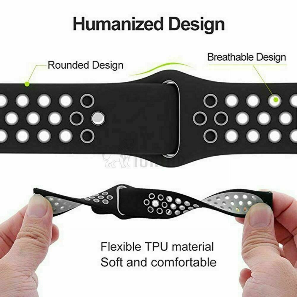 Sport Breathable Watch Band Silicone Strap For Garmin Venu / Venu Sq / Sq Music