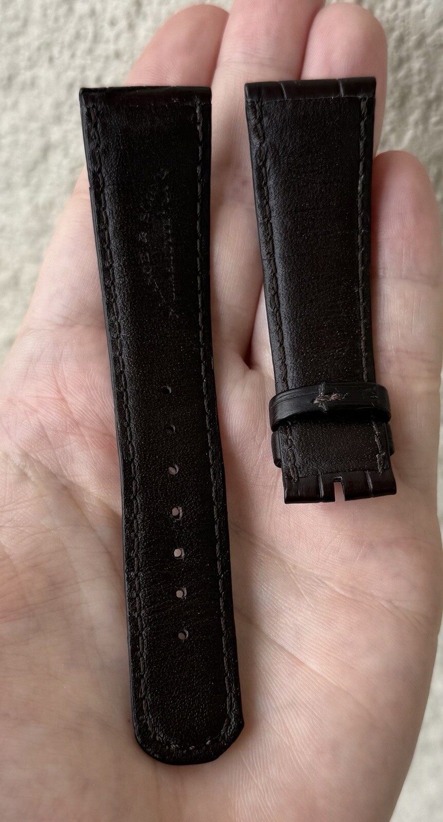 Authentic A. Lange & Sohne 22mm x 18mm Brown Alligator Watch Strap Band OEM