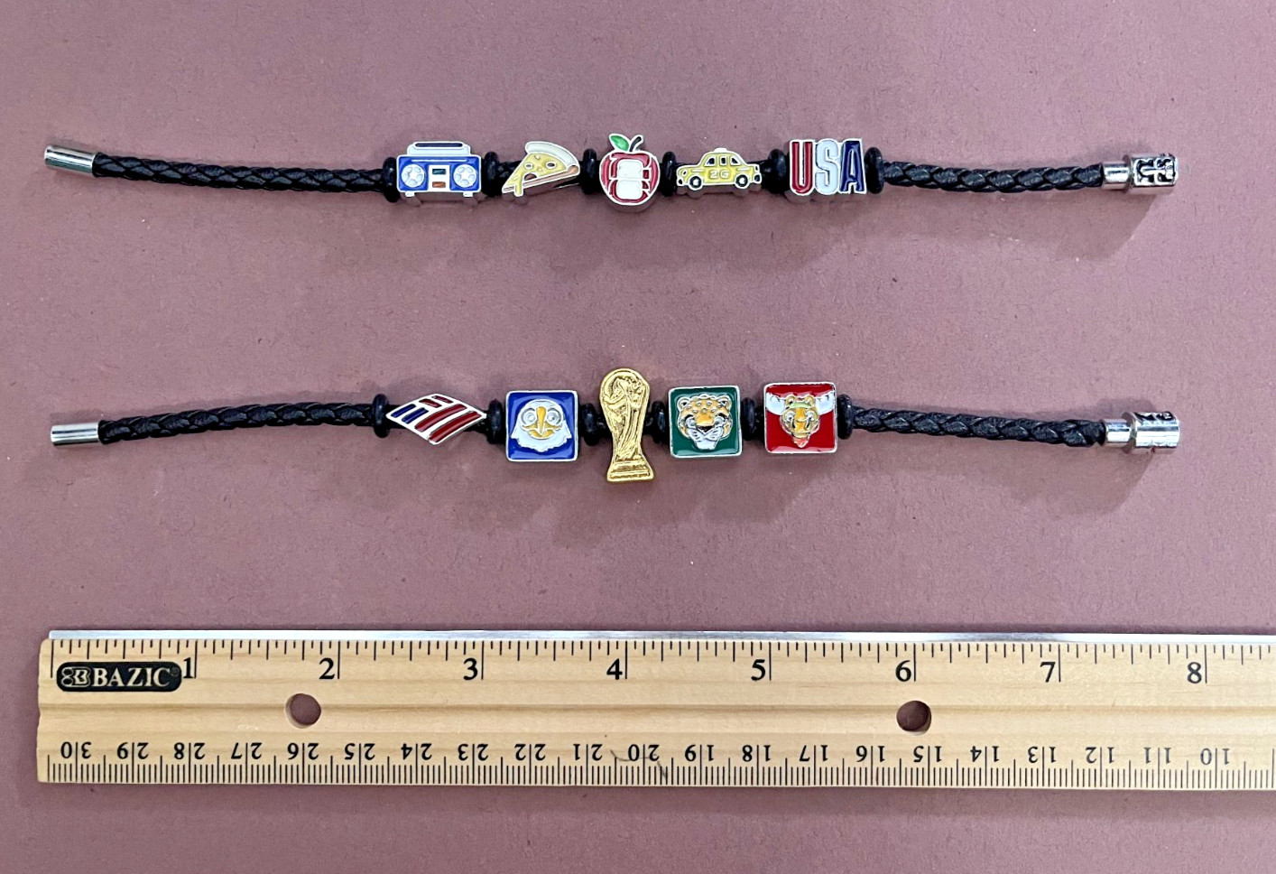 2 Bank Of America World Cup Bracelets NYC Unique Charms, New York City Exclusive