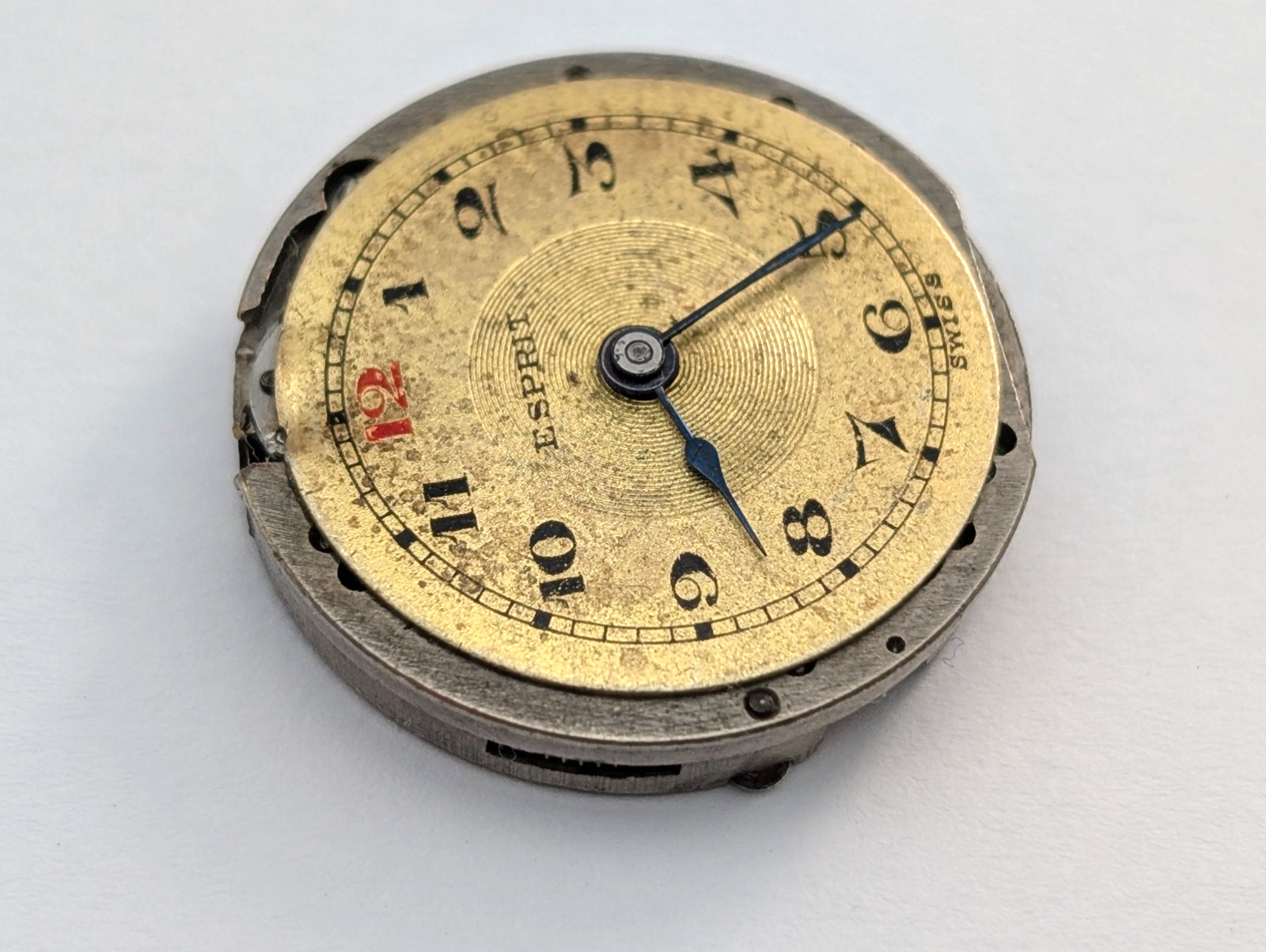 Vintage ESPRIT 7 Jewels Art Deco Ladies 24mm Watch Swiss Movement PARTS REPAIR