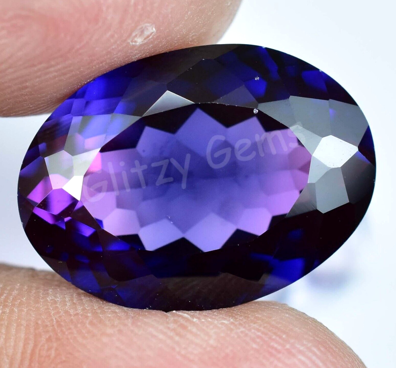 Natural Boysenberry Sapphire 19.45 Ct Oval Certified Stunning Loose Gemstone